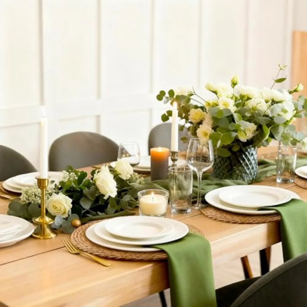 Natural Woven Rush Placemats for Dining Table