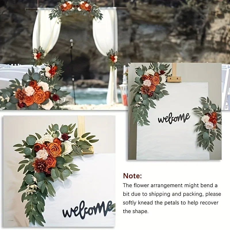 Artificial Wedding Arch Floral Swags for Ceremony
