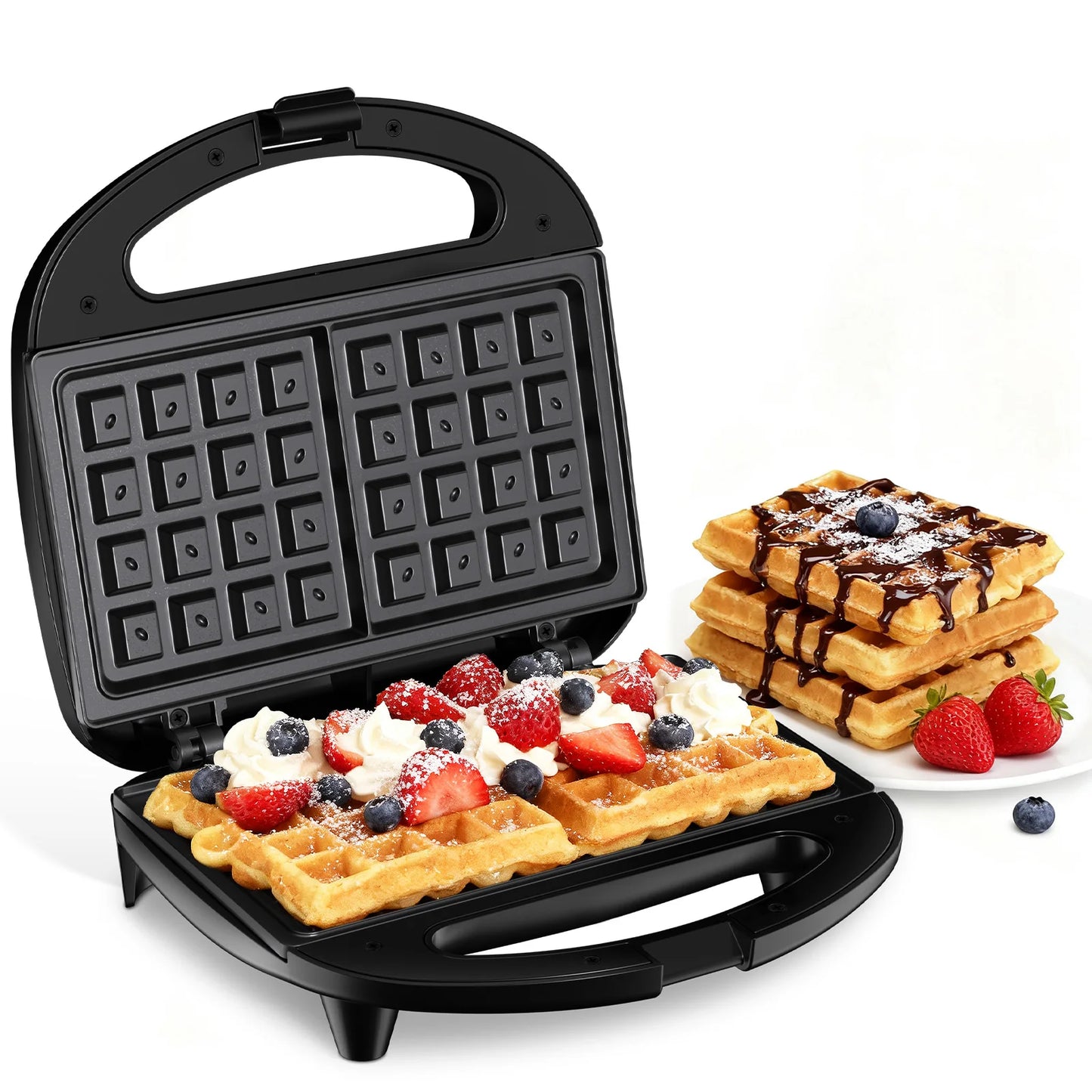 OSTBA Nonstick Belgian Waffle Maker With Indicator Lights