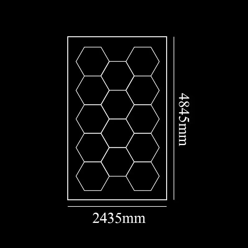 Honeycomb Hex Light .Hexagon LED Lighting for Garage Workshop,  Beauty Station, Office.  Ship from US
