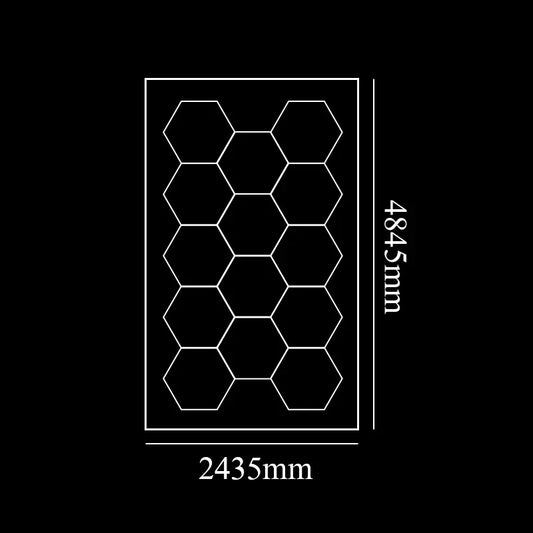 Honeycomb Hex Light .Hexagon LED Lighting for Garage Workshop,  Beauty Station, Office.  Ship from US