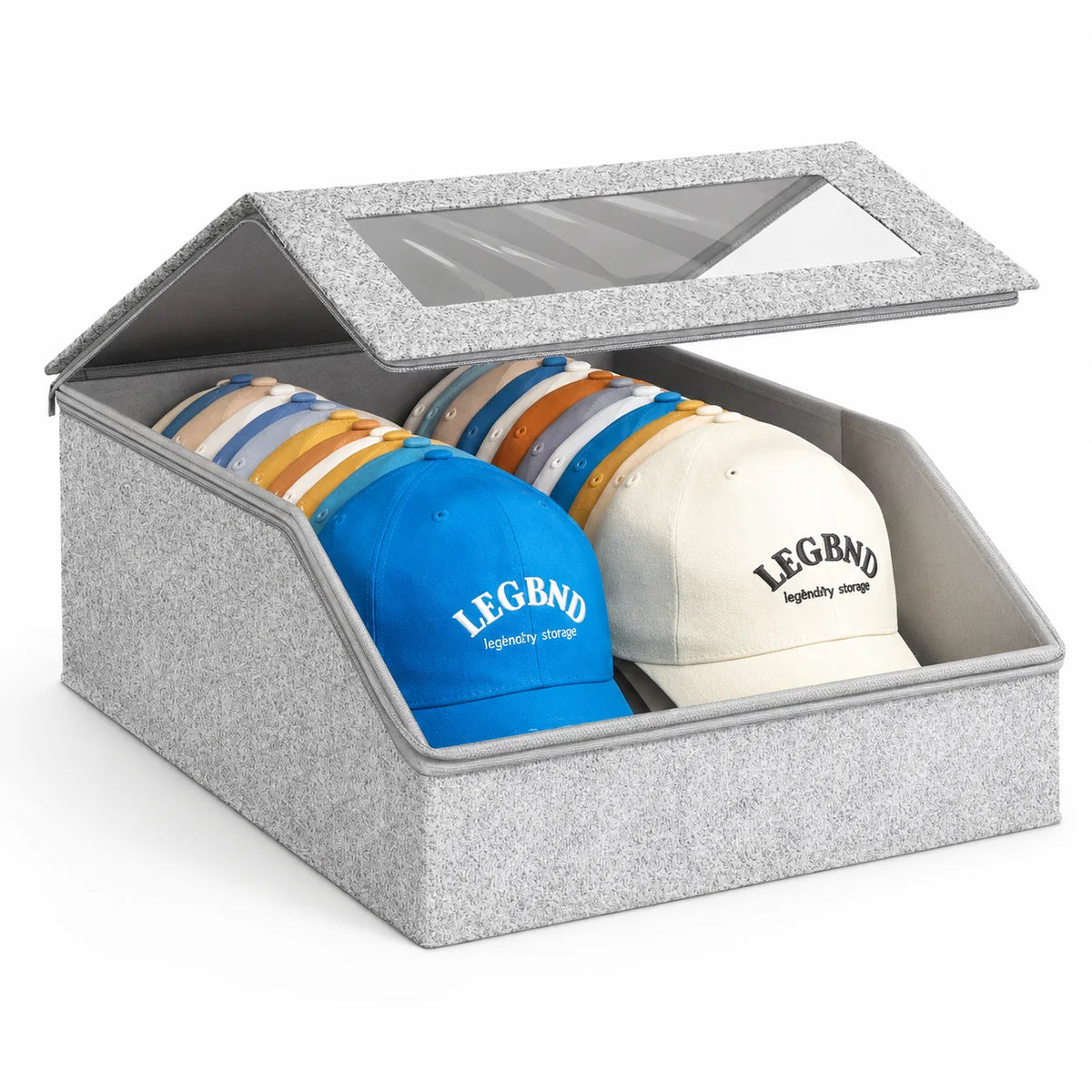 Stackable Baseball Cap Storage Box For Hats