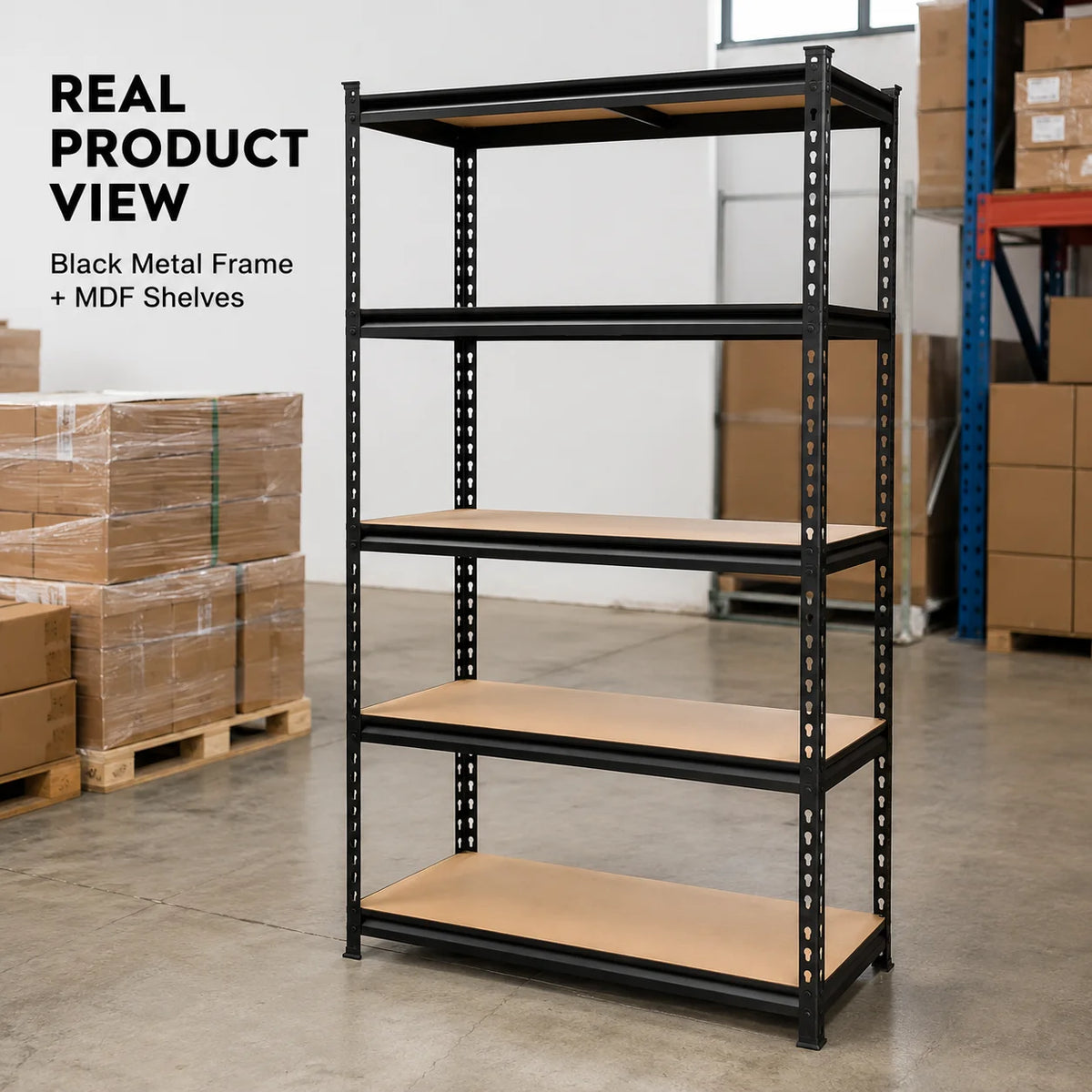 Heavy Duty Five Tier Metal Garage Storage Rack