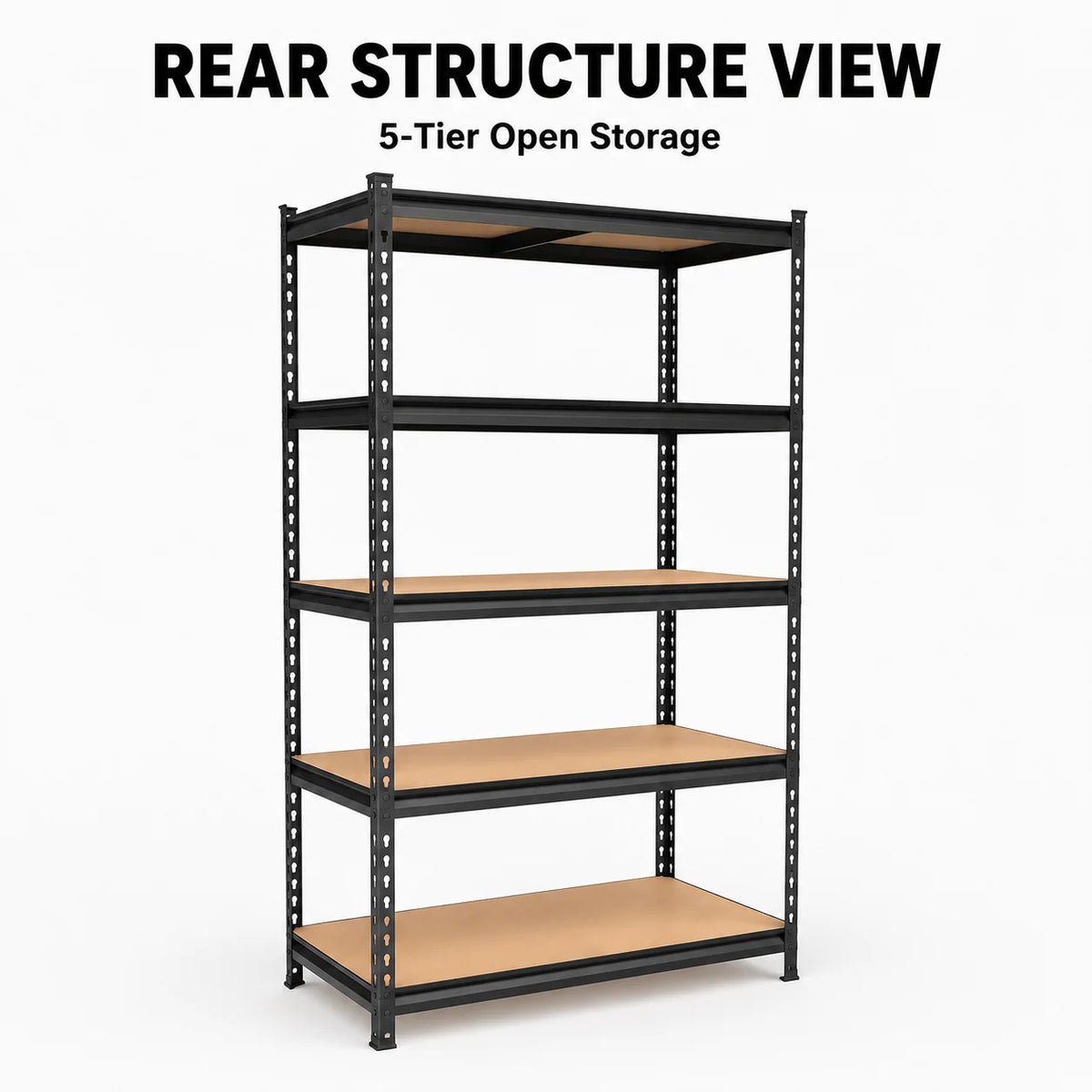 Heavy Duty Five Tier Metal Garage Storage Rack
