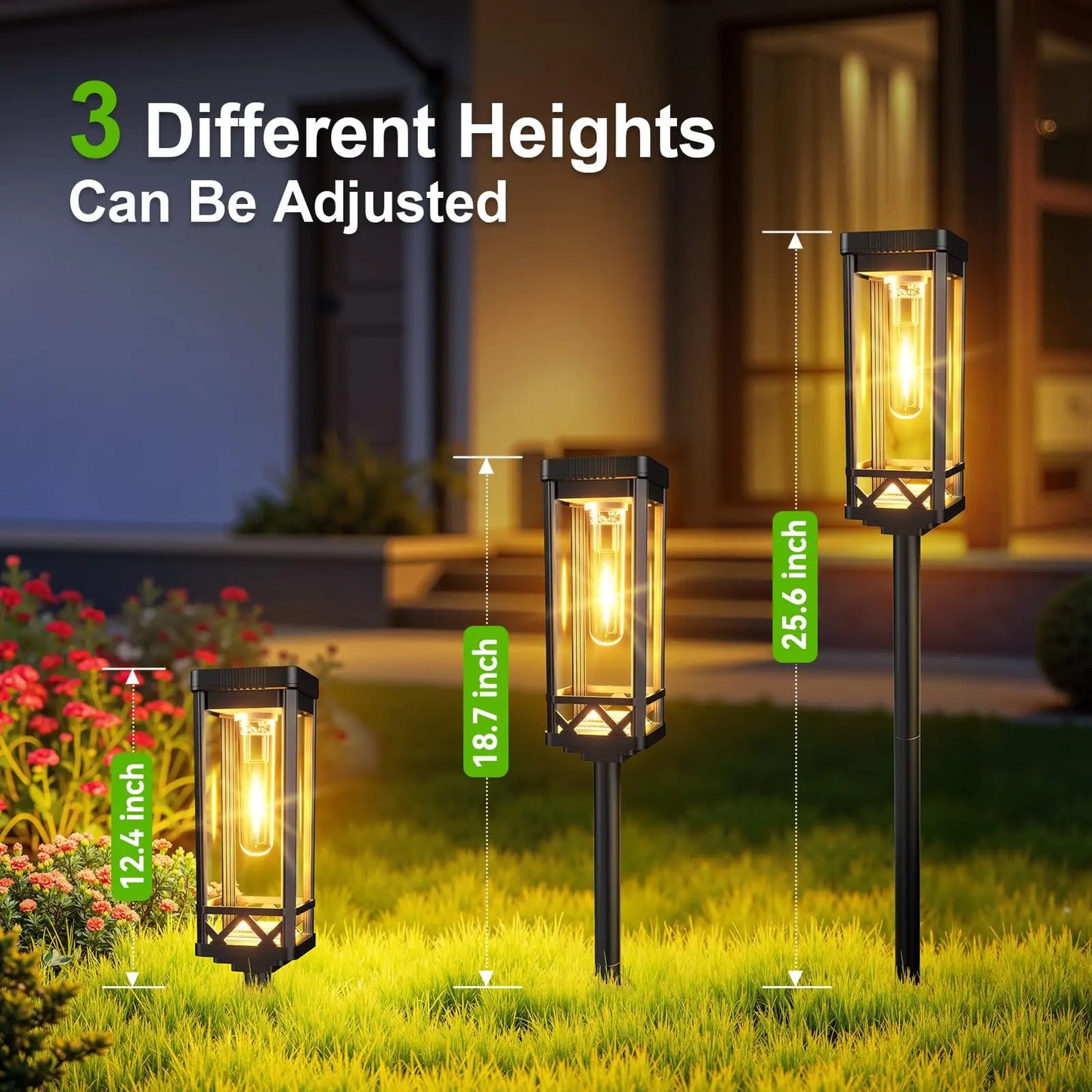 Solar Pathway Lighting Waterproof Walkway Yard LED