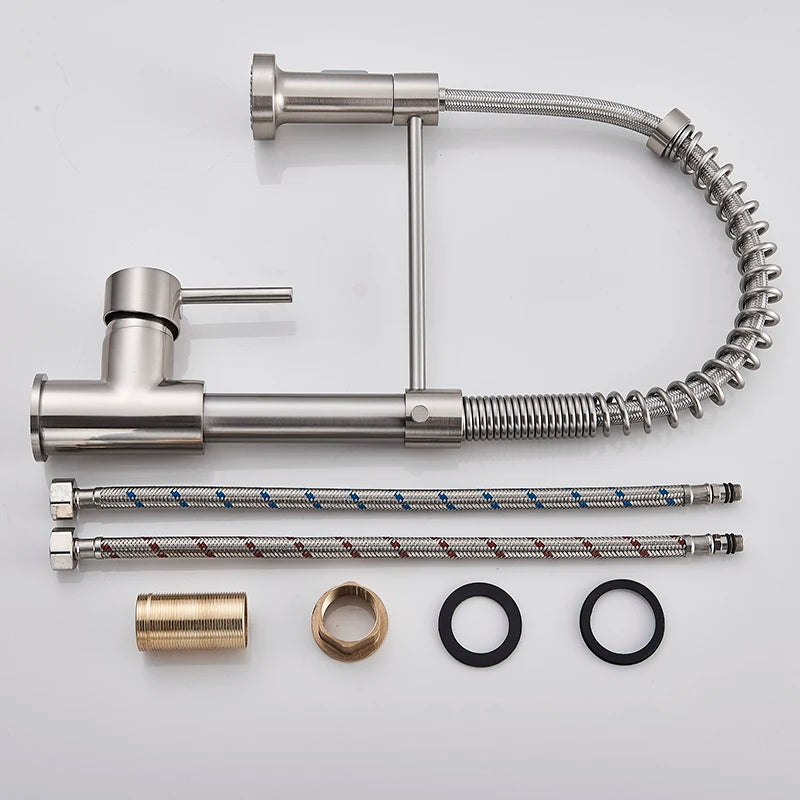 Onyzpily Single Handle Pull Down Kitchen Faucet