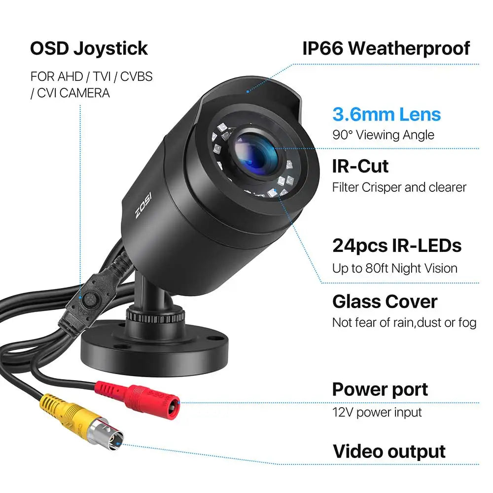 ZOSI 1080P Outdoor CCTV Security Camera