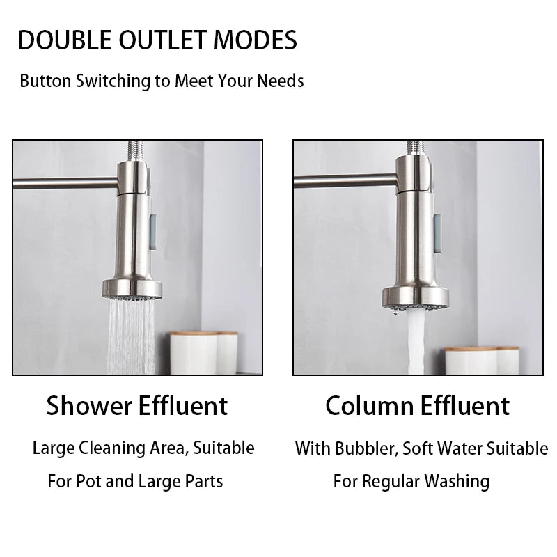 Onyzpily Single Handle Pull Down Kitchen Faucet