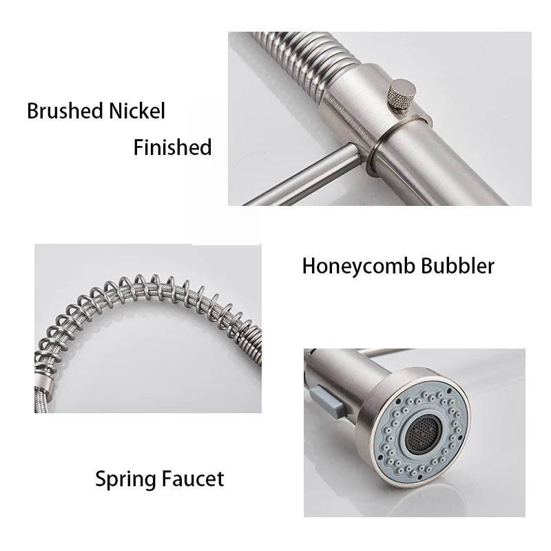 Onyzpily Single Handle Pull Down Kitchen Faucet