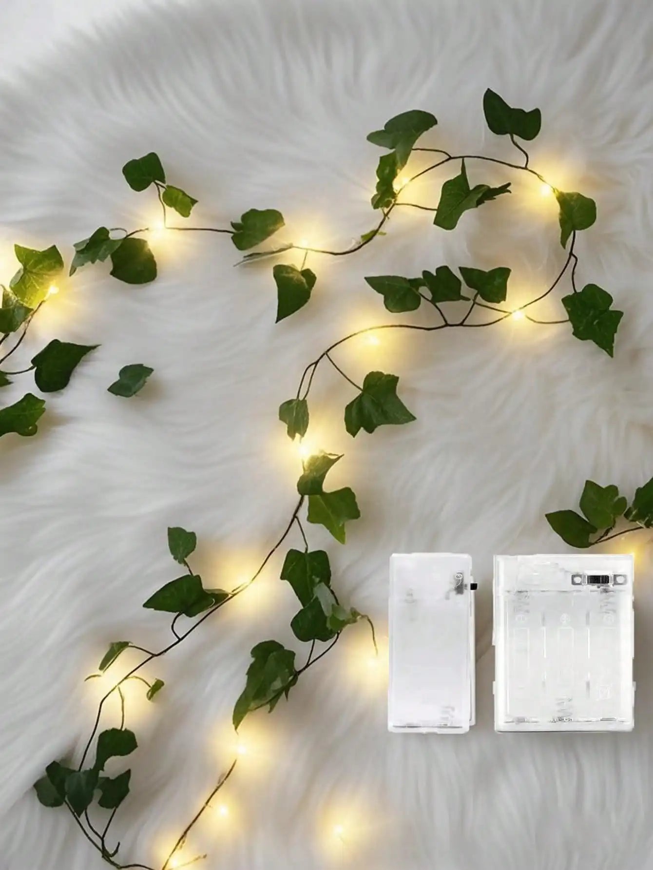 Battery Powered LED Ivy Vine Lights Home Garden Decor