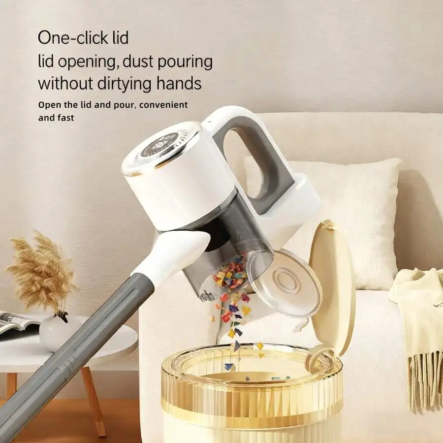 Multi-Function High-Power Cordless Handheld Vacuum Cleaner With Mop Function,3*2000mAH,Up To 15Kpa,3-In-1 Automatic Spiral Deep