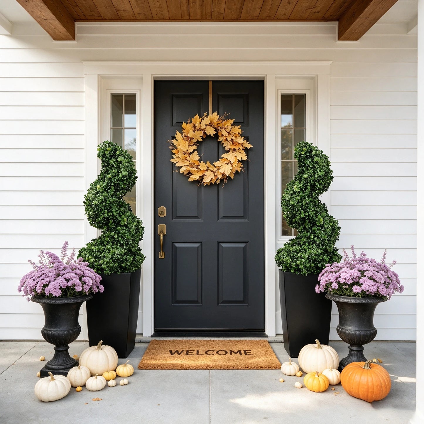 Olitree Artificial Spiral Boxwood Topiary Tree With Planter