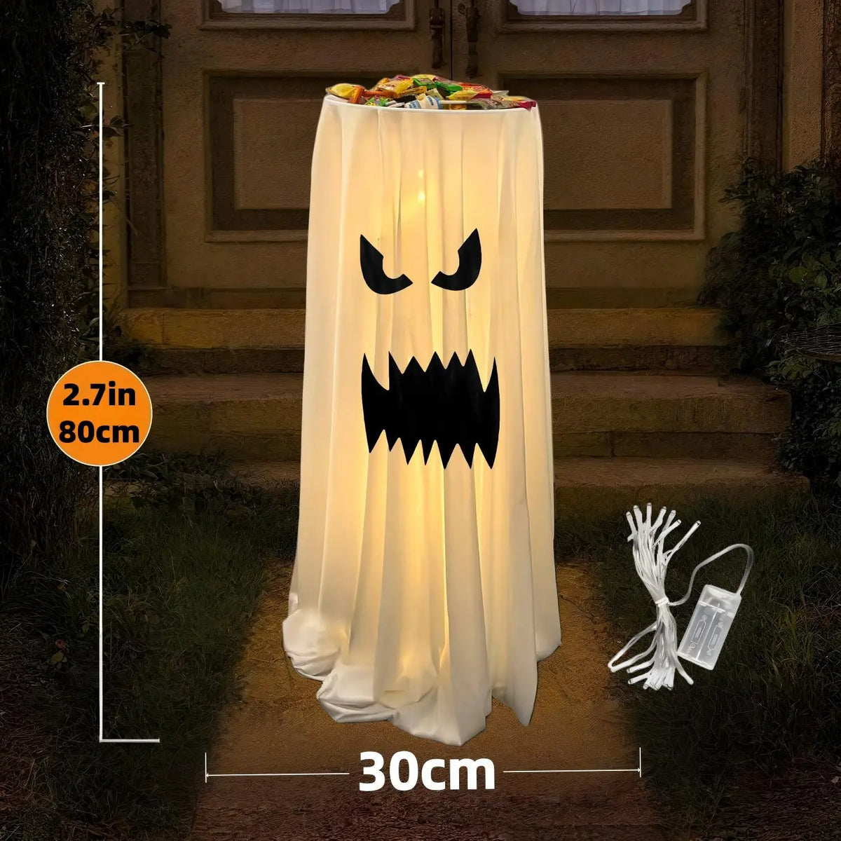 Halloween Ghost Candy Holder for Outdoor Decor