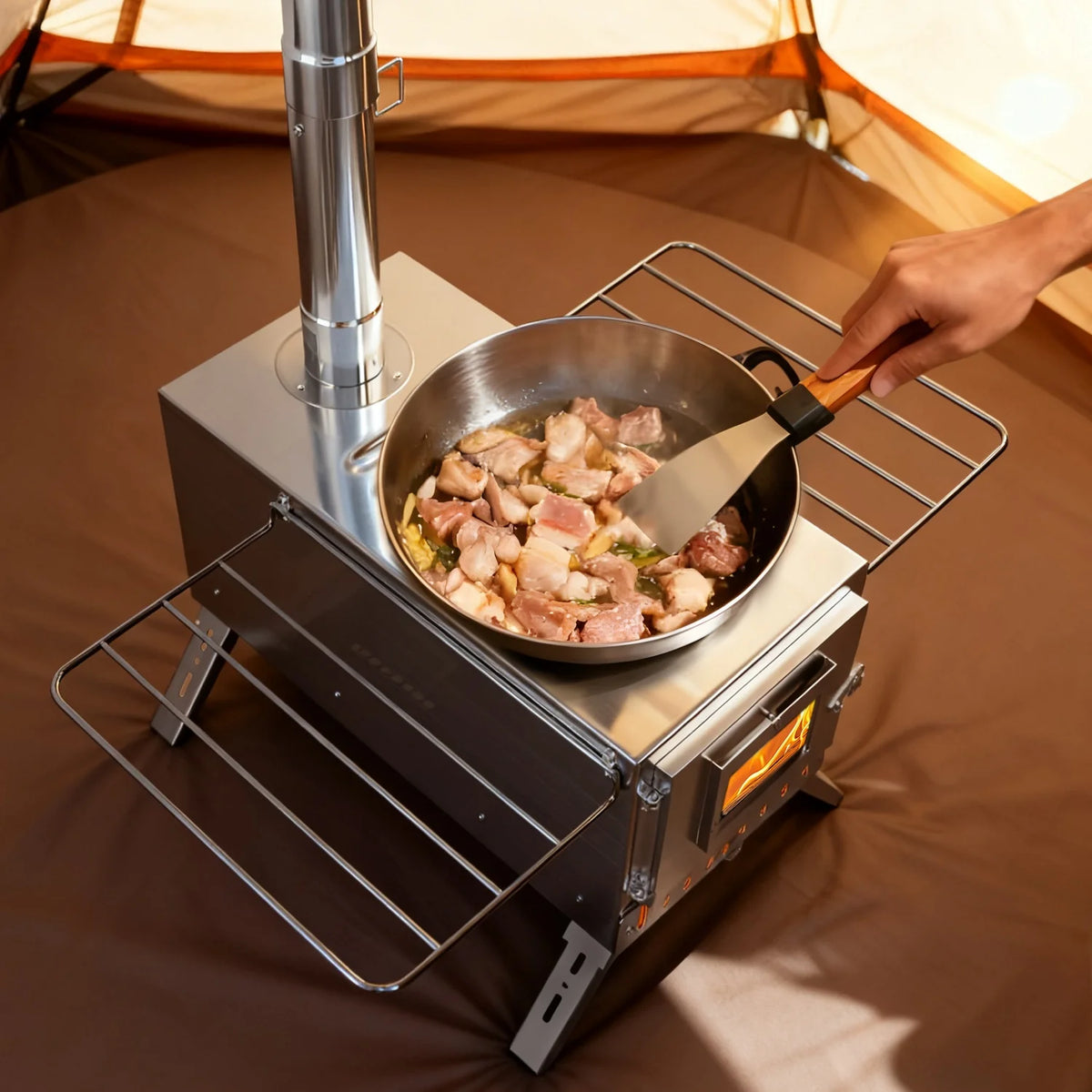 Portable Camping Wood Stove For Hot Tents