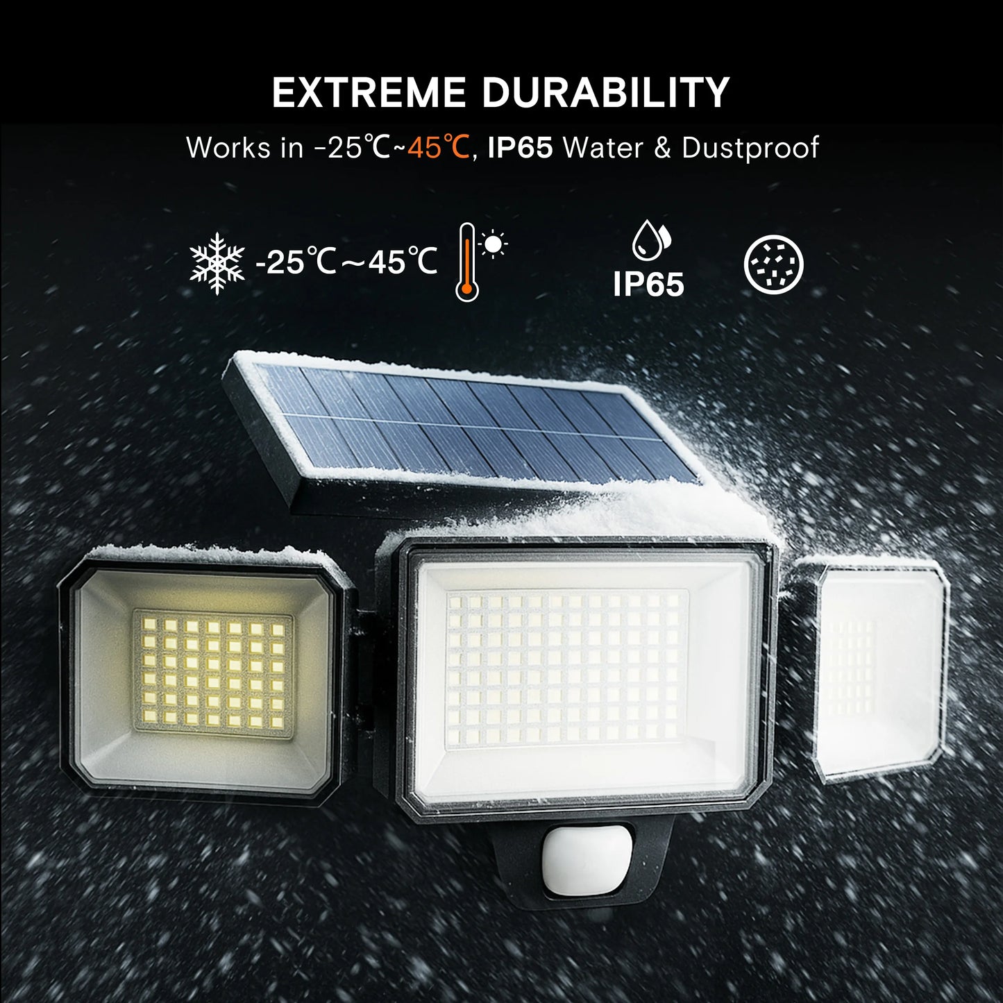 Solar Motion Sensor Outdoor Security Light