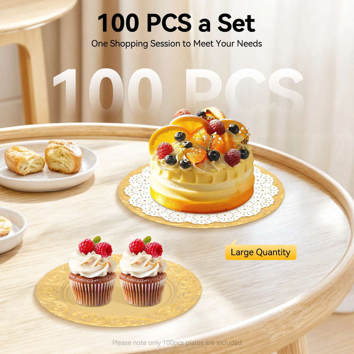 Embossed Disposable Charger Plates for Weddings and Parties