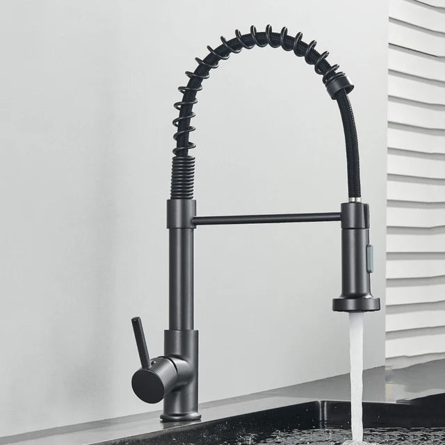 Onyzpily Single Handle Pull Down Kitchen Faucet