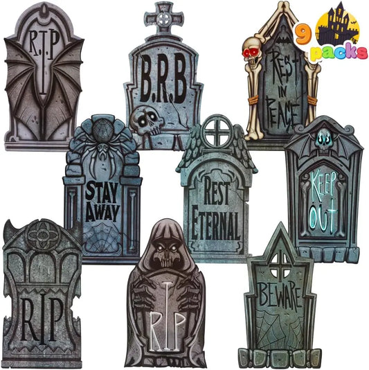 Halloween Tombstone Graveyard Decorations for Outdoor Use