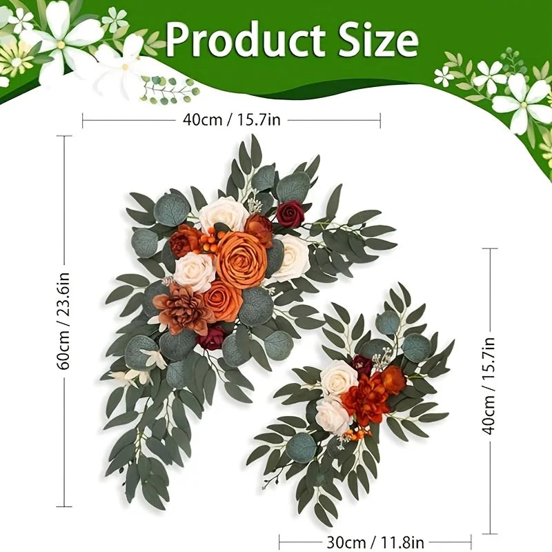 Artificial Wedding Arch Floral Swags for Ceremony