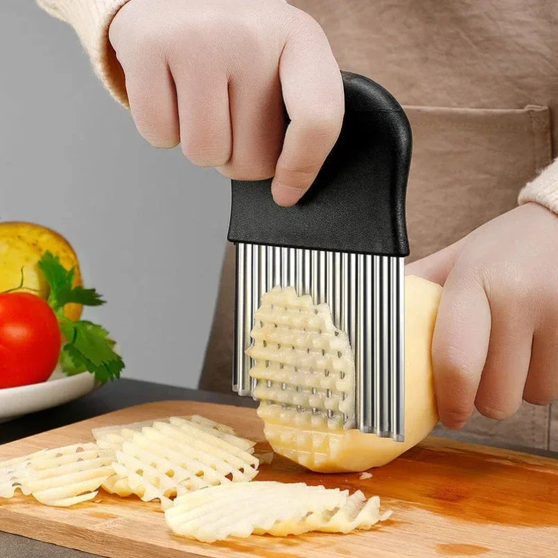 Stainless Steel Wave Knife For Potatoes And Vegetables