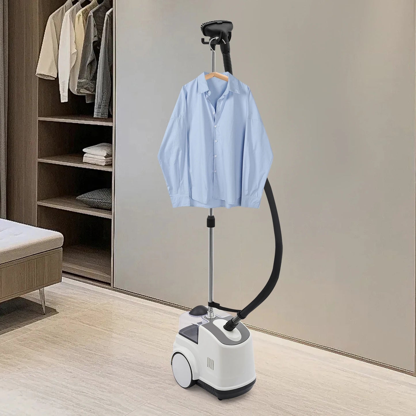 1500W Floor Standing Garment Steamer With Fast Heating