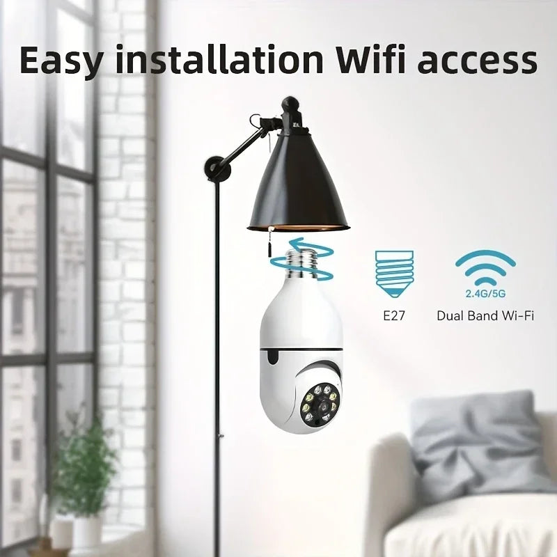 BoyKeep D115 E27 Light Bulb Security Camera WiFi Outdoor