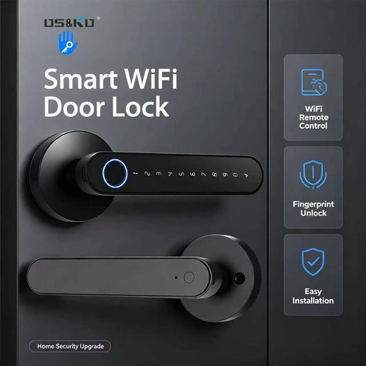 DSKDFTY Keyless Fingerprint Door Lock With Biometric Access
