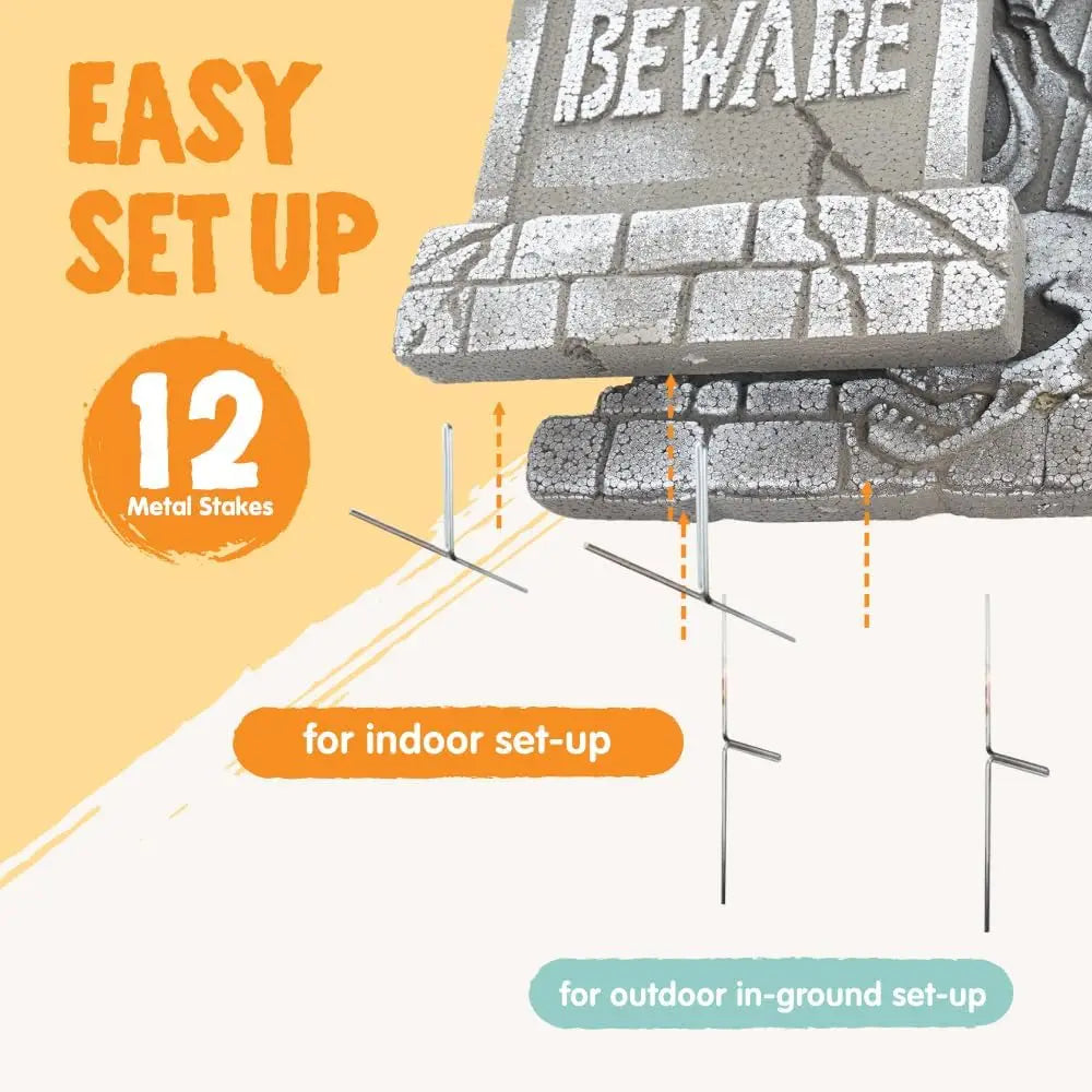 Halloween Foam Tombstones for Outdoor Graveyard Decor