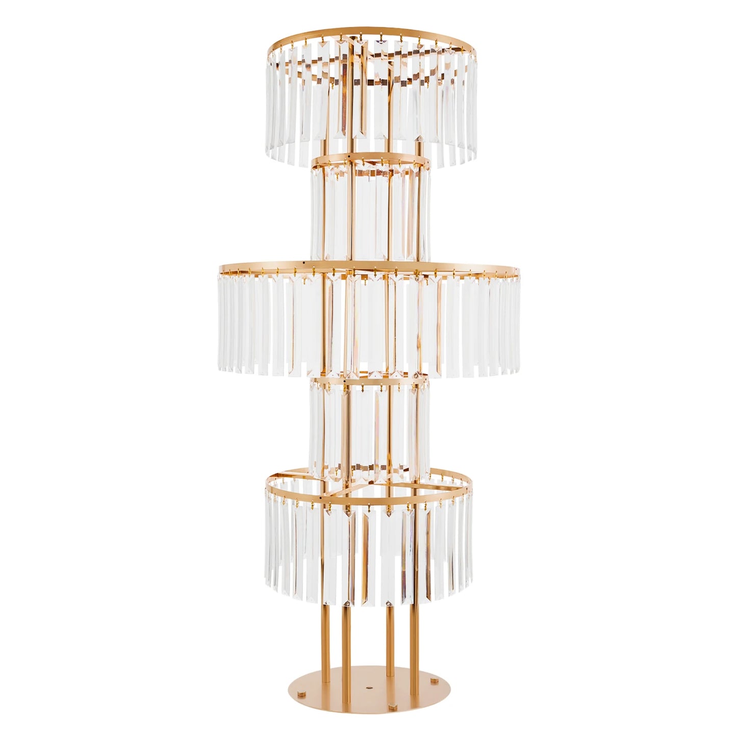2 Pcs 5-tier Flower Stand, 11.02- 22.05 Lbs Load for Wedding, Birthday Party, Celebration, Home Decoration, Buffet