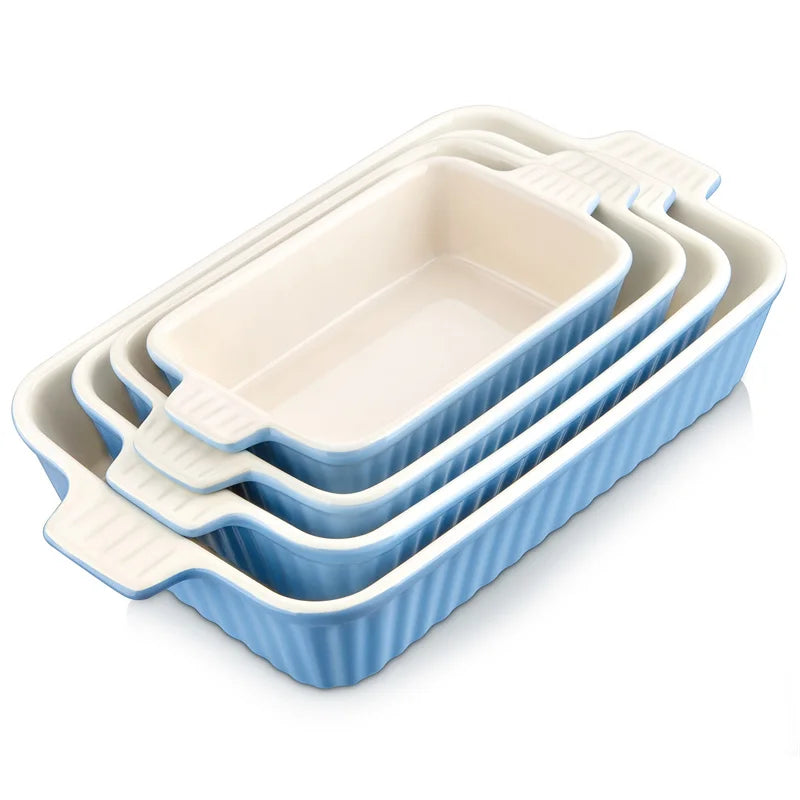Malacasa Premium Ceramic Baking Dish Set