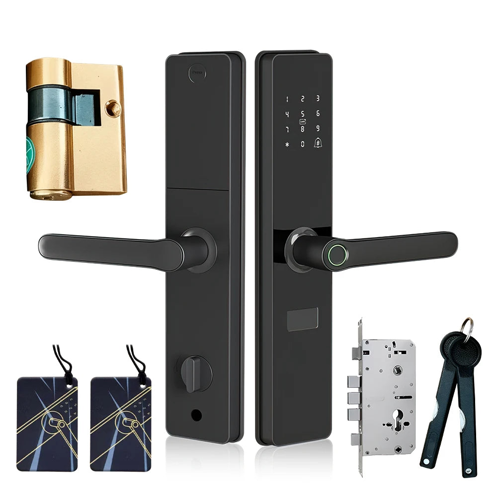 Smart Door Lock With App Biometric RFID Keypad