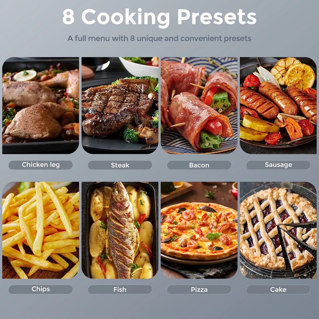 Sejoy 8In1 Air Fryer Oven 6 Quart Roast Bake Dehydrate