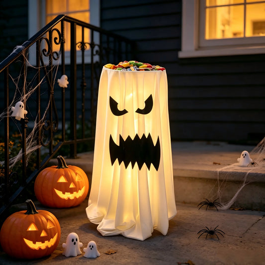 Halloween Ghost Candy Holder for Outdoor Decor