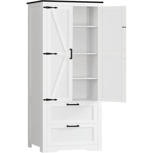 Storage Cabinet With Drawers And Adjustable Shelves