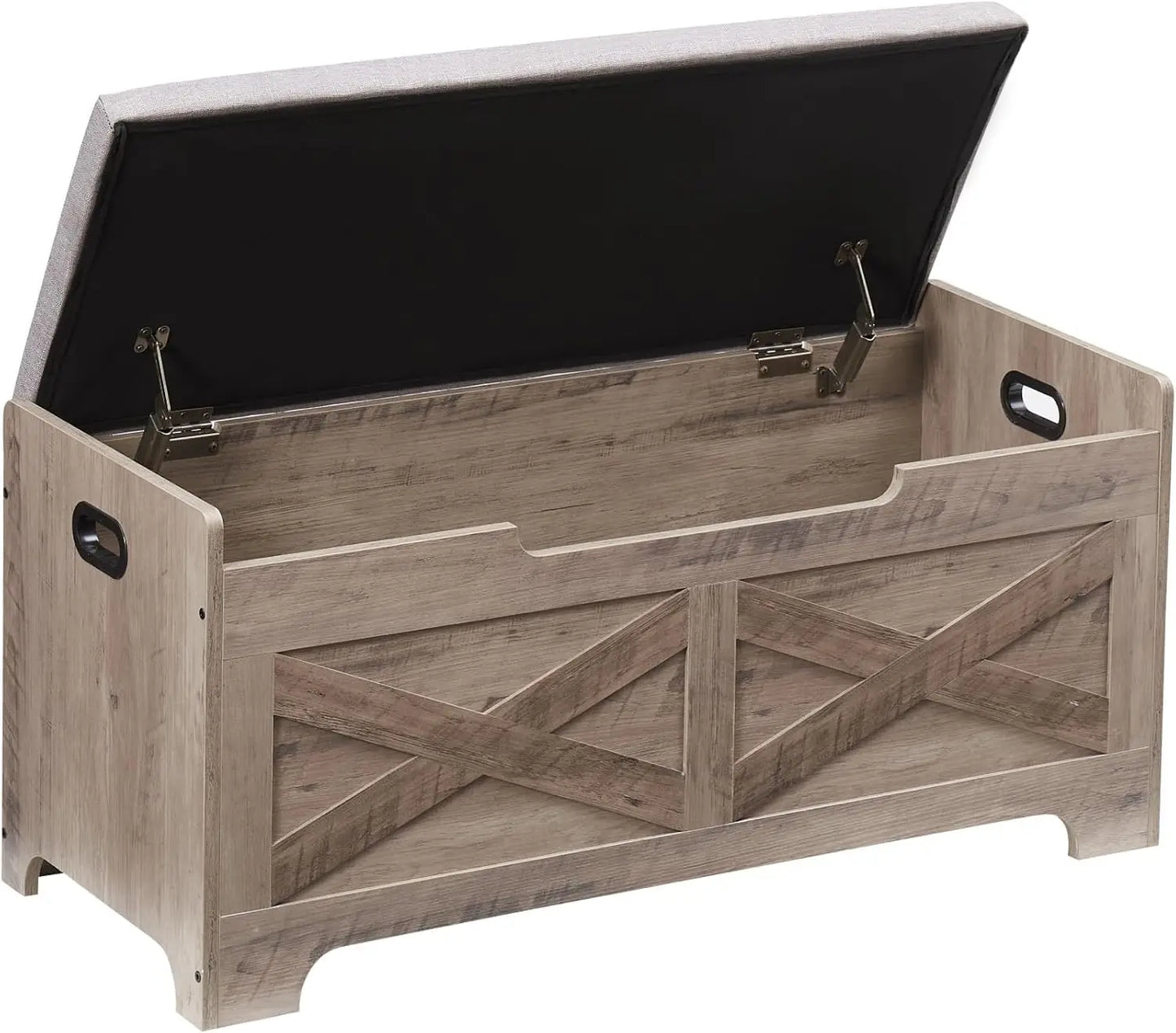 Twister Wooden Storage Bench Chest