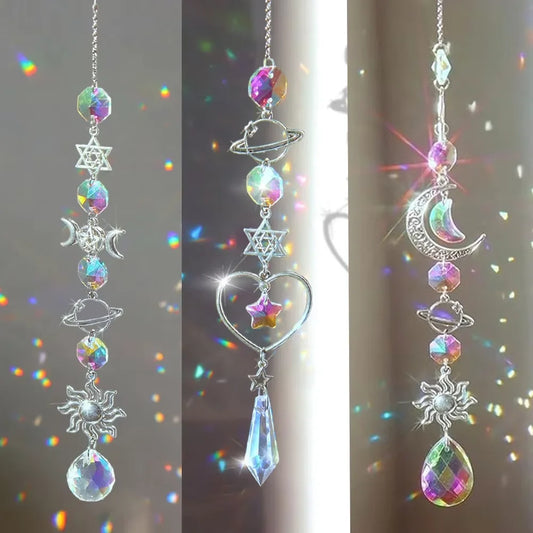 Crystal Dream Catcher Wind Chime Pendant