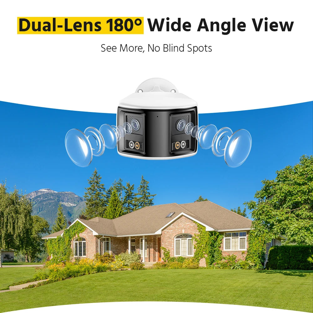 ANNKE 180 Degree 8MP Dual Lens PoE Camera With AI