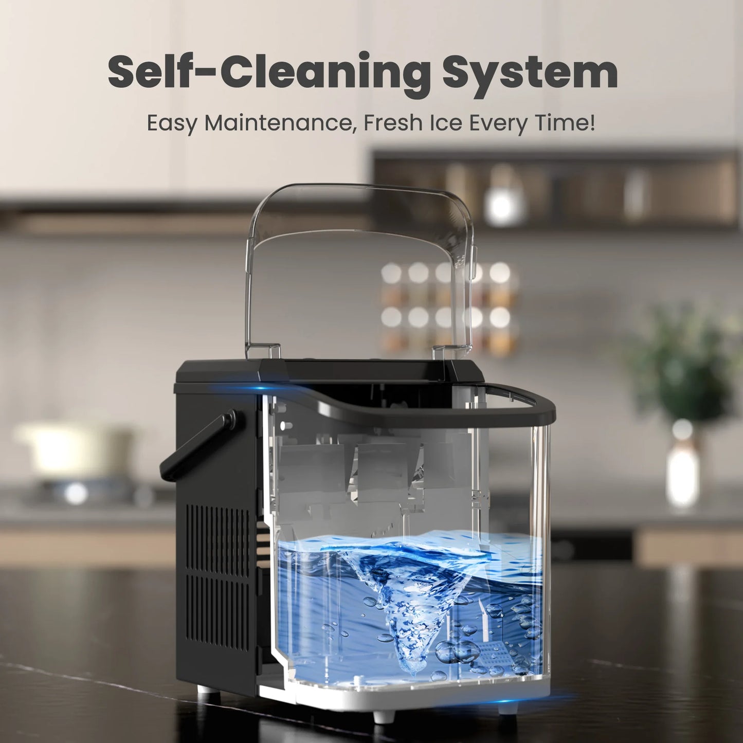 Portable Countertop Ice Maker For Bullet Ice