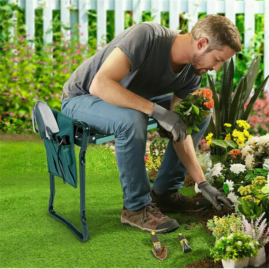 Foldable Steel Garden Kneeler Seat With Eva Pad