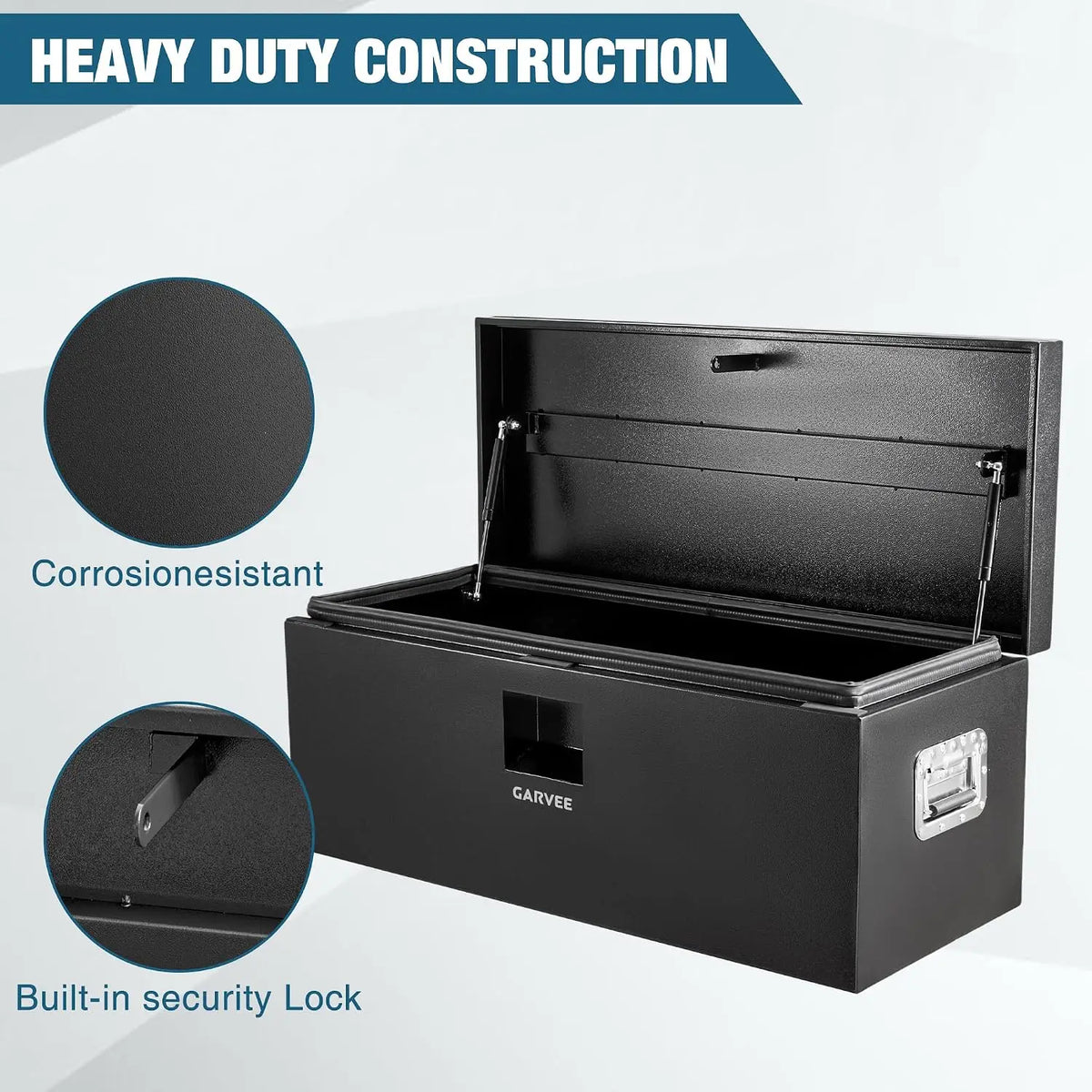 Garvee Steel Truck Bed Tool Box Storage Organizer