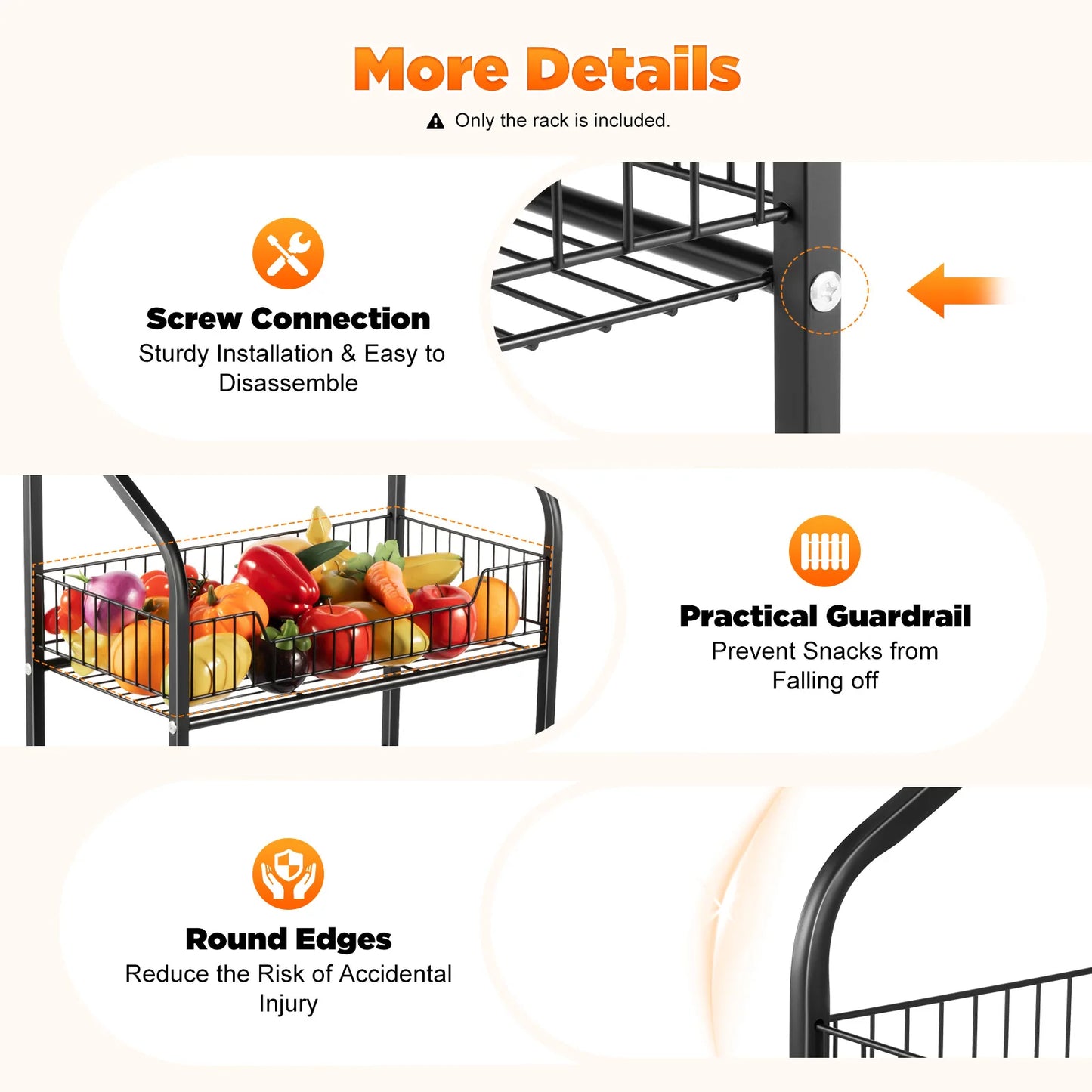 Bymaocar 4 Tier Wheel Display Rack Retail Storage Cart