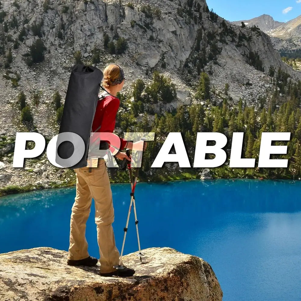 Folding Hammock Camping Chair With Footrest And Cup Holder