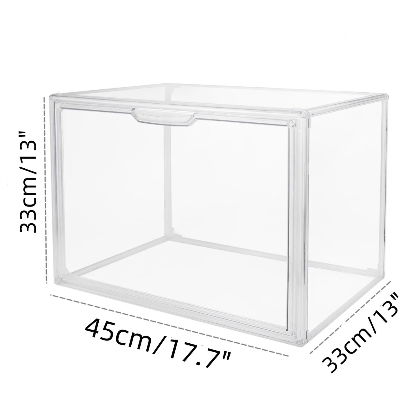 Acrylic Display Box, Clear Stackable Storage Case Bins Organizer for Blind Box Toy Collectible Cosmetic Makeup Figure