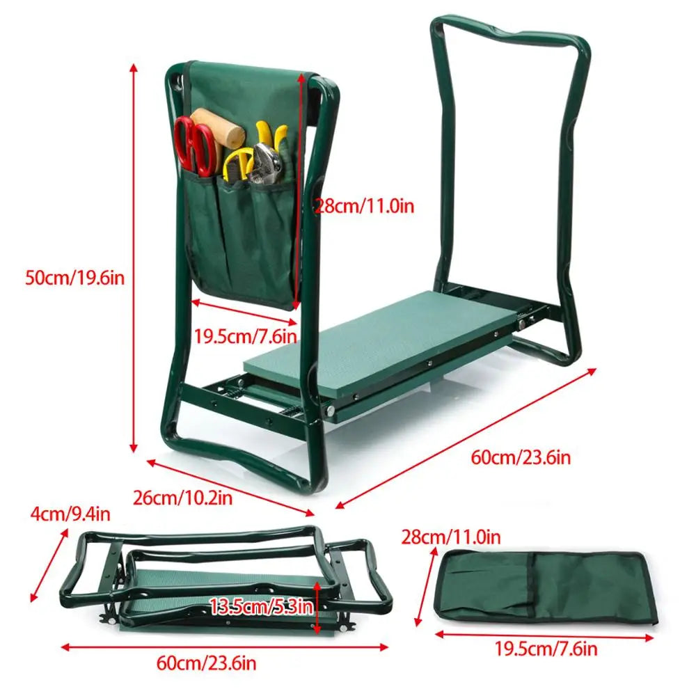 Foldable Steel Garden Kneeler Seat With Eva Pad