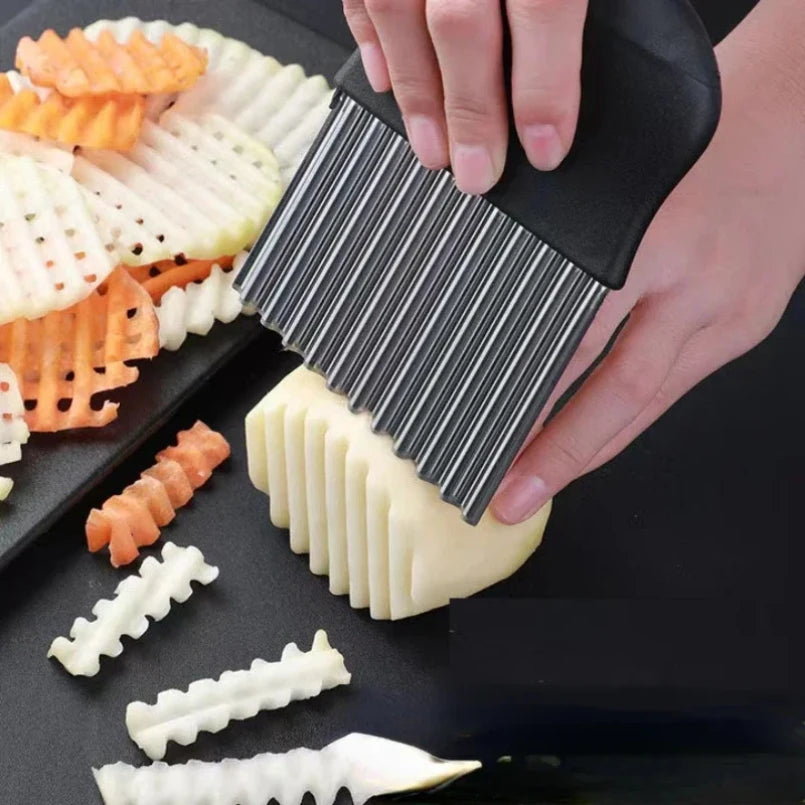 Stainless Steel Wave Knife For Potatoes And Vegetables