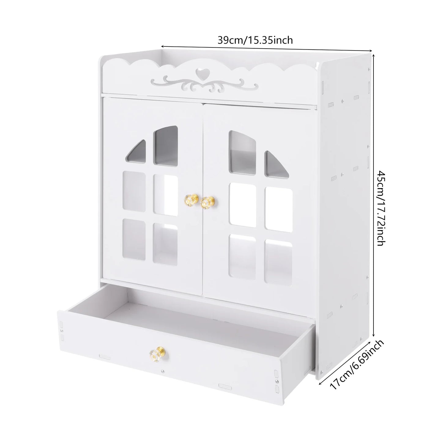 Bymaocar Bathroom Over Toilet Storage Cabinet Wall Mounted