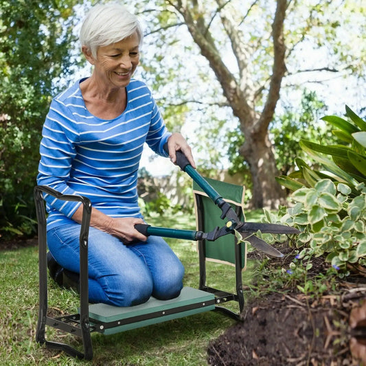 Foldable Steel Garden Kneeler Seat With Eva Pad