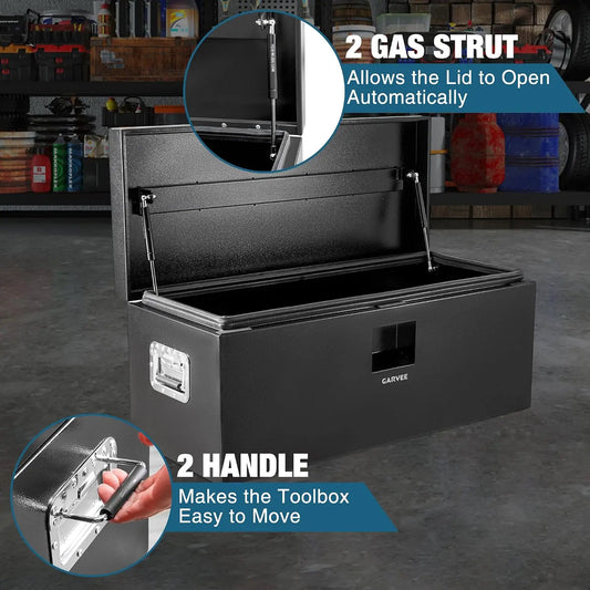 Garvee Steel Truck Bed Tool Box Storage Organizer