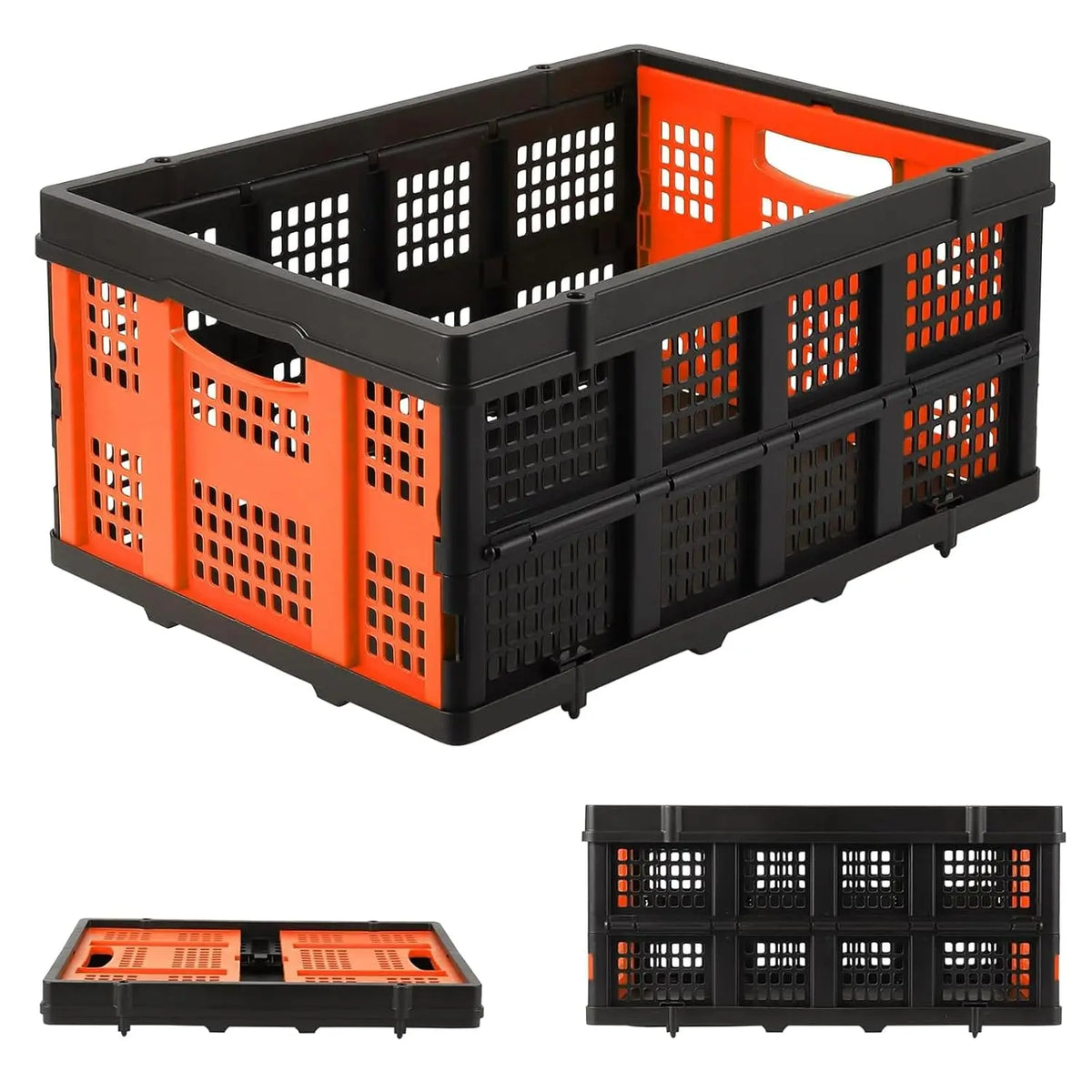 Foldable Heavy Duty Plastic Storage Crate