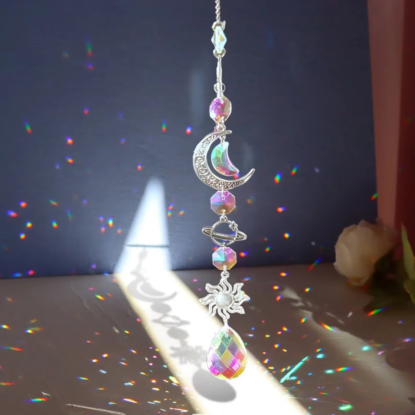 Crystal Dream Catcher Wind Chime Pendant